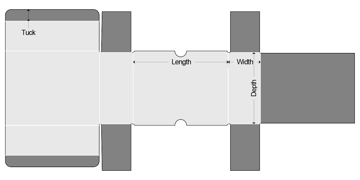 E003_Straight Tuck 5PF No Lock - View 2